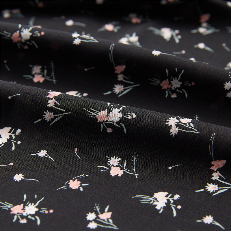 Klassieke bloemen digitale print 51% rayon 49% viscose popeline exotische franse chique stof